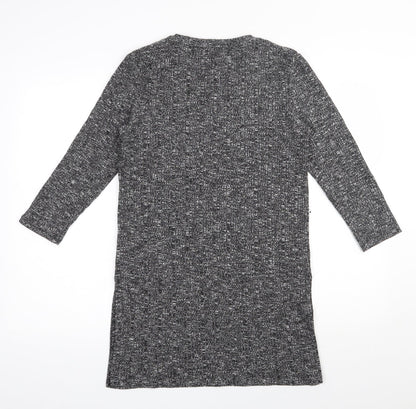 F&F Womens Grey Round Neck  Polyester Pullover Jumper Size 10