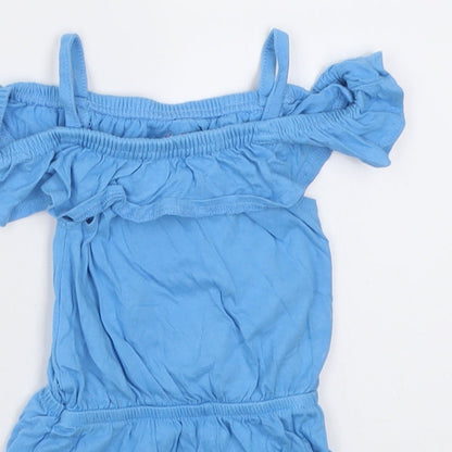 Studio Girls Blue  Cotton Playsuit One-Piece Size 2 Years  Pullover