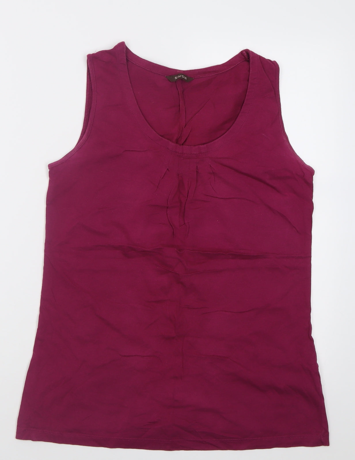 Womens UK Size 10 Savoir Purple Basic Tank
