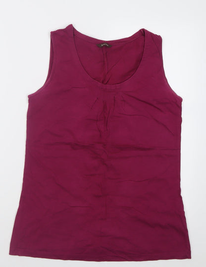 Womens UK Size 10 Savoir Purple Basic Tank