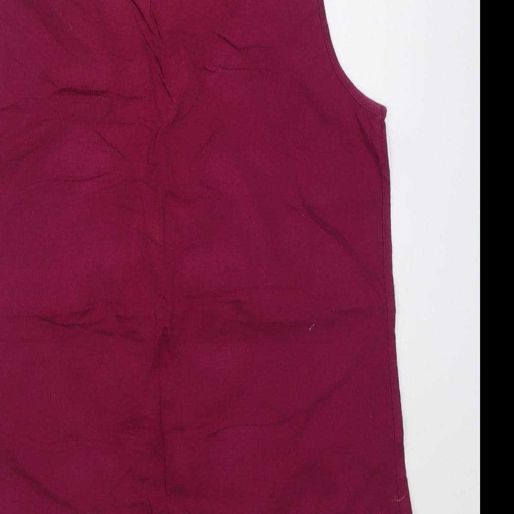 Womens UK Size 10 Savoir Purple Basic Tank