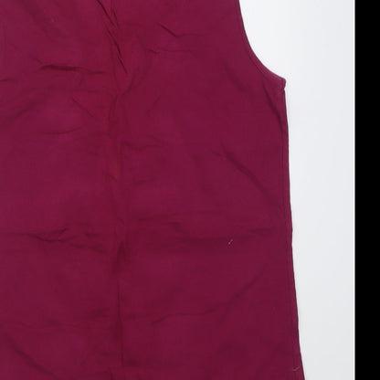 Womens UK Size 10 Savoir Purple Basic Tank