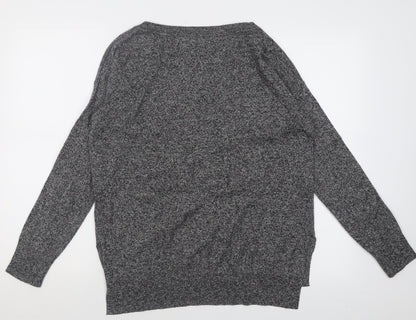 Gap Mens Grey Crew Neck  Nylon Pullover Jumper Size S