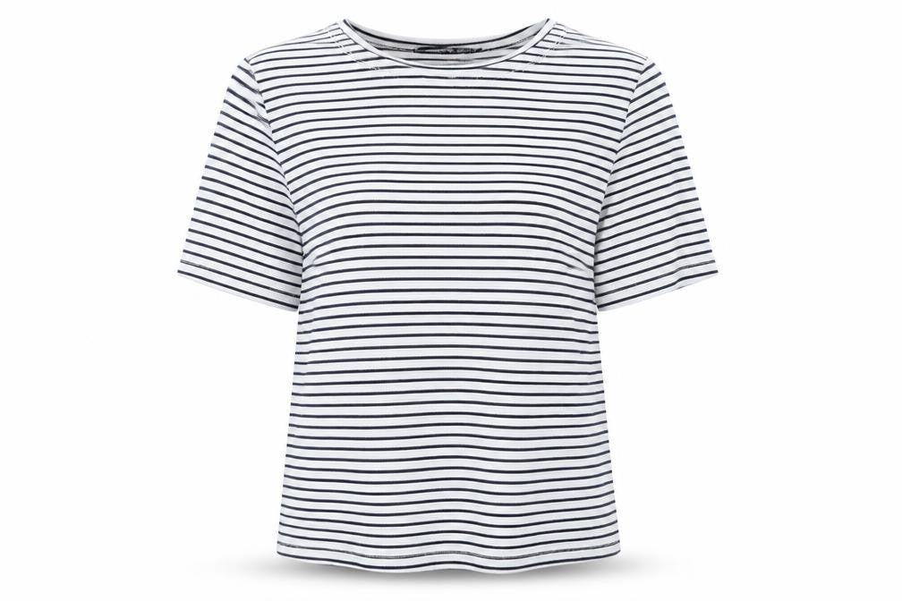 Womens UK Size 10 Atmosphere Blue Basic T-Shirt
