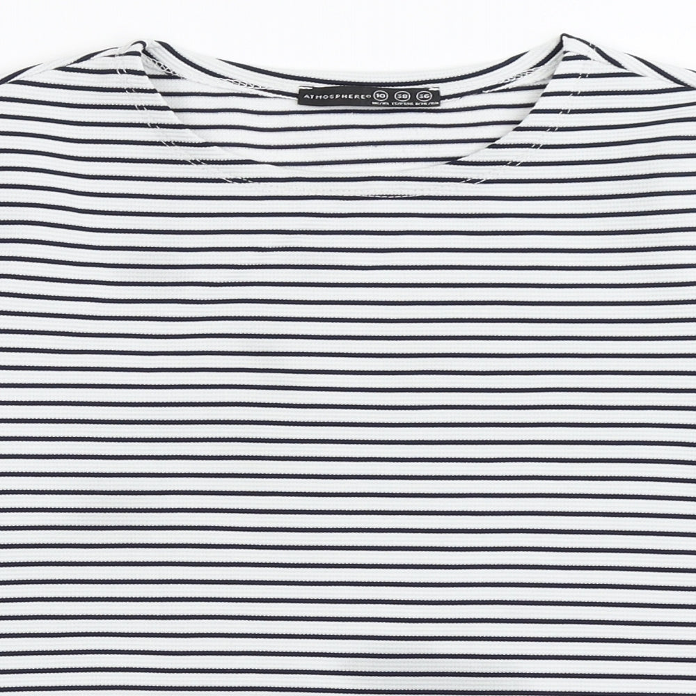 Womens UK Size 10 Atmosphere Blue Basic T-Shirt