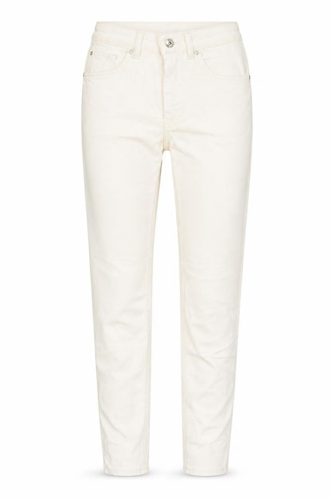 Front view of Only women’s ivory cotton skinny jeans, size S, 27.5-inch leg regular button
