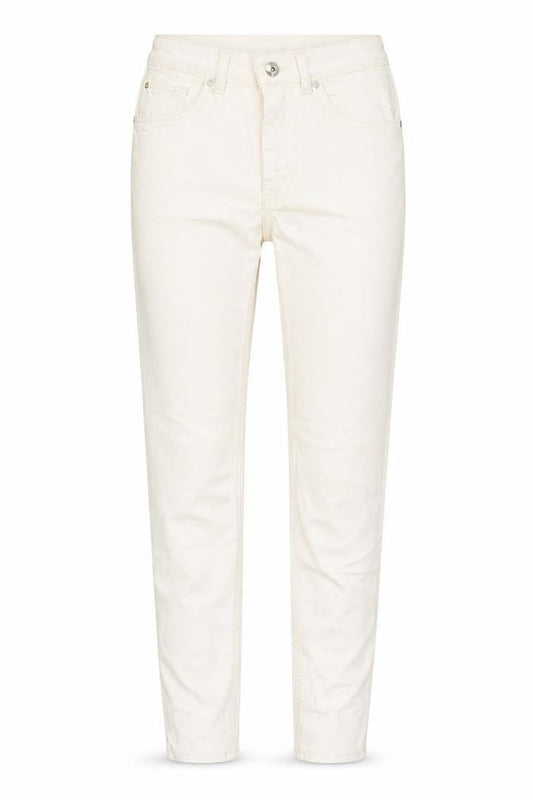 Front view of Only women’s ivory cotton skinny jeans, size S, 27.5-inch leg regular button