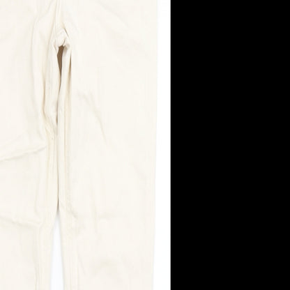 Only Womens Ivory  Cotton Skinny Jeans Size S L27.5 in Regular Button