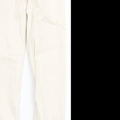 Only Womens Ivory  Cotton Skinny Jeans Size S L27.5 in Regular Button