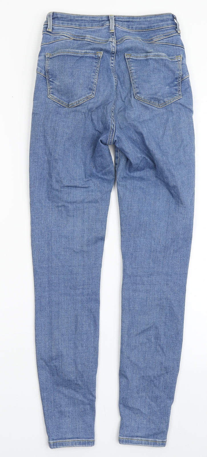 New Look Womens Blue  Cotton Skinny Jeans Size 6 L28 in Regular Button