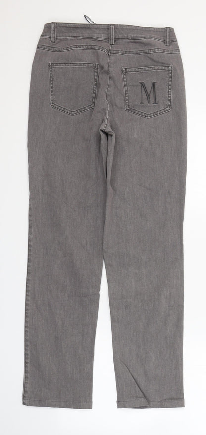 Madeleine Womens Blue  Cotton Skinny Jeans Size 8 L28 in Slim Button