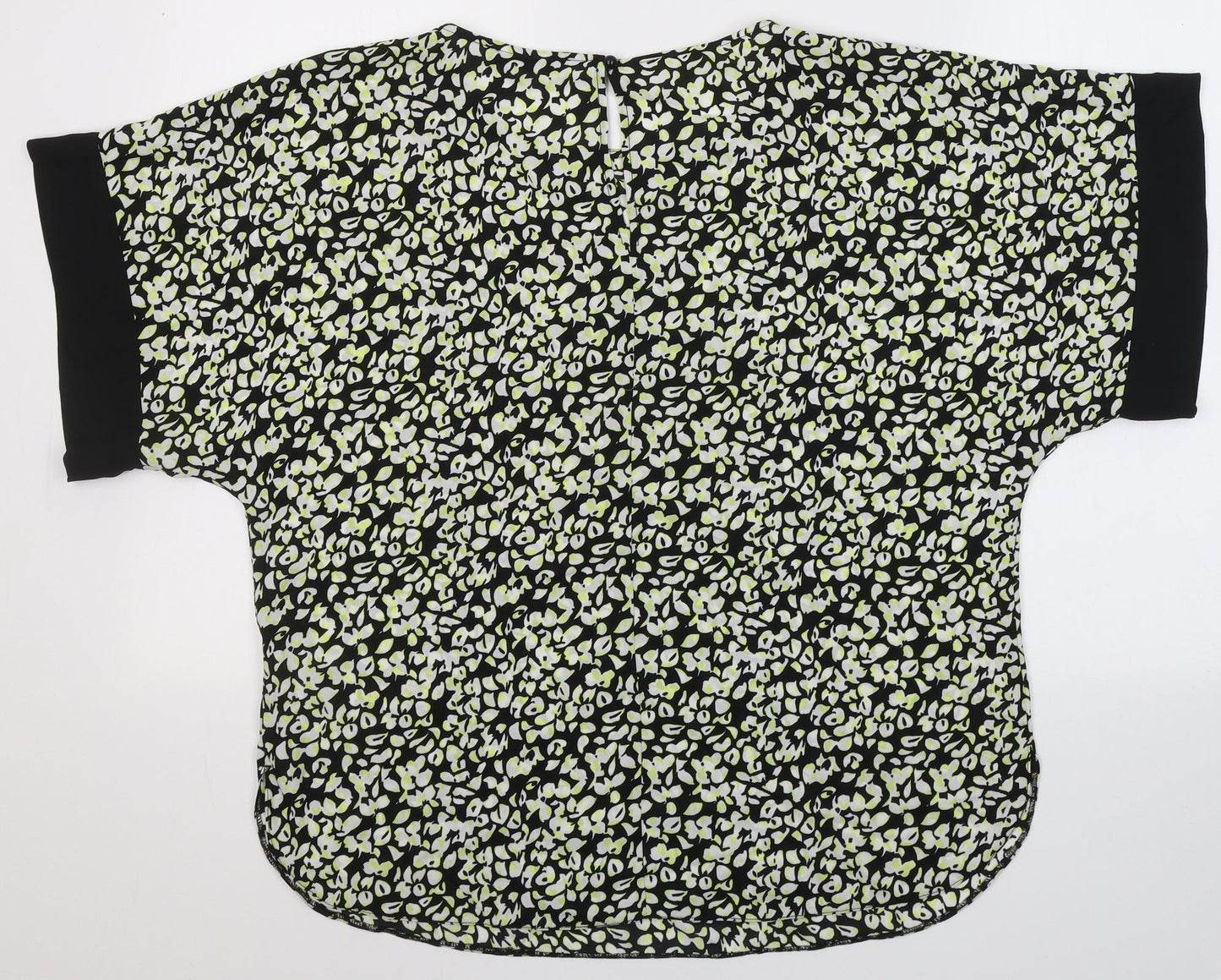 Womens UK Size M Dunnes Stores Black Jersey Blouse