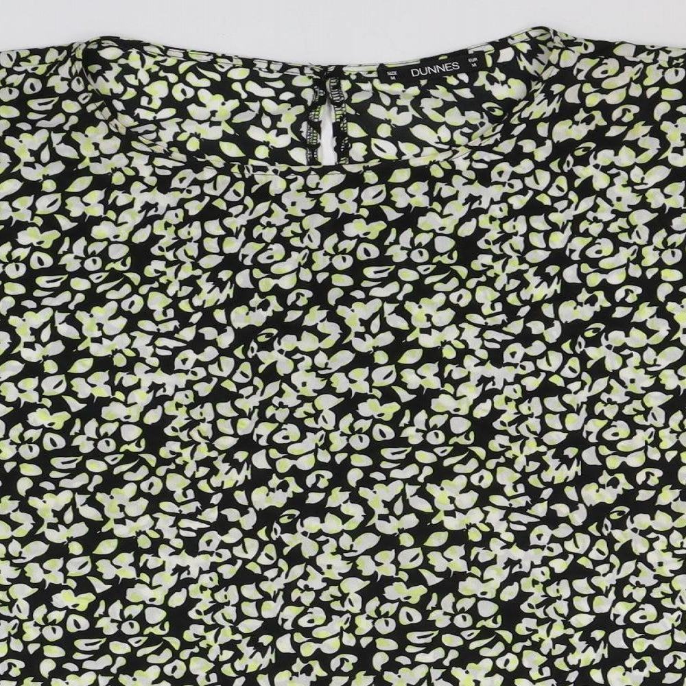 Womens UK Size M Dunnes Stores Black Jersey Blouse