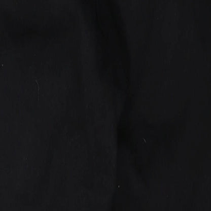 Denim & Co. Womens Black  Cotton Skinny Jeans Size 14 L27 in Regular Button