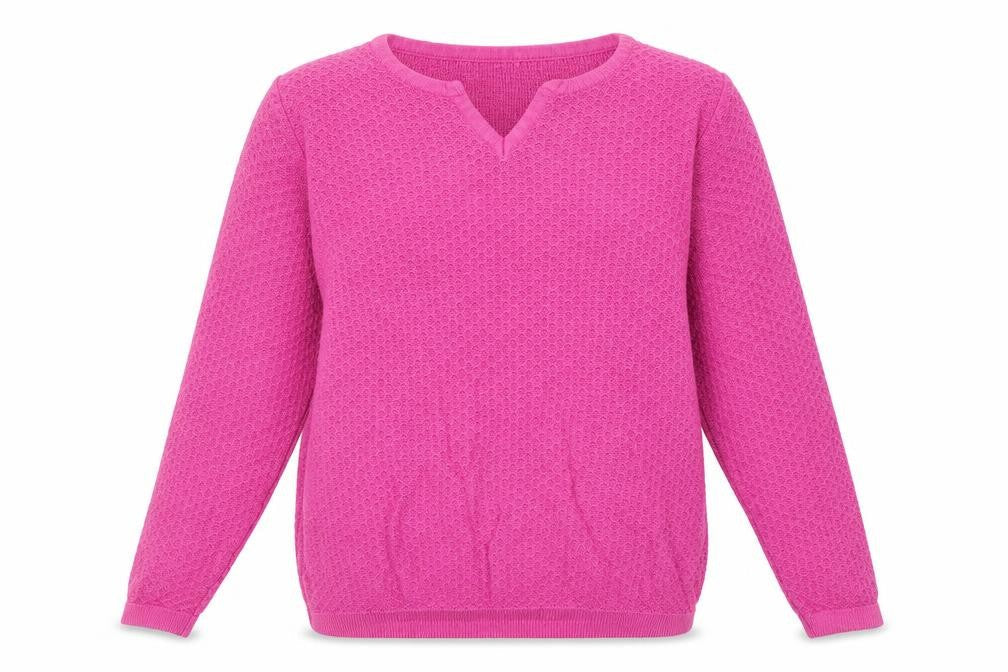 Womens UK Size M ISLE Essentials Pink Pullover Jumper
