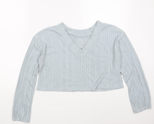 Womens UK Size XS Gilly Hicks Blue Pullover Sweatshirt