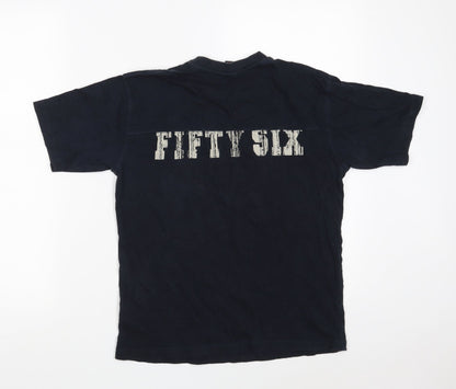 NEXT Boys Black  100% Cotton Basic T-Shirt Size 10 Years Round Neck  - 56 - Fifty Six