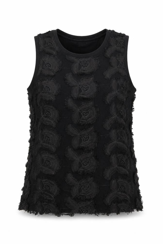 Womens UK Size XS H&M Black Basic Tank