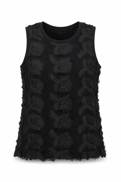 Womens UK Size XS H&M Black Basic Tank