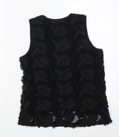 Womens UK Size XS H&M Black Basic Tank