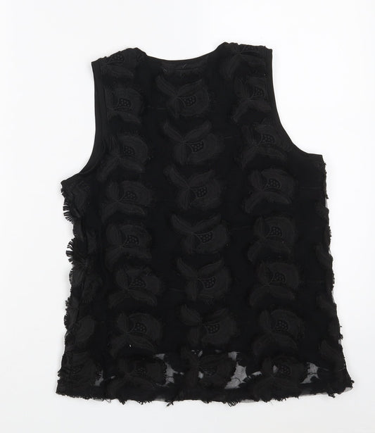 Womens UK Size XS H&M Black Basic Tank