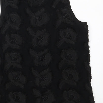 Womens UK Size XS H&M Black Basic Tank