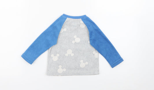 Primark Baby Blue  Polyester Pullover Jumper Size 6-9 Months   - Disney Mickey Mouse