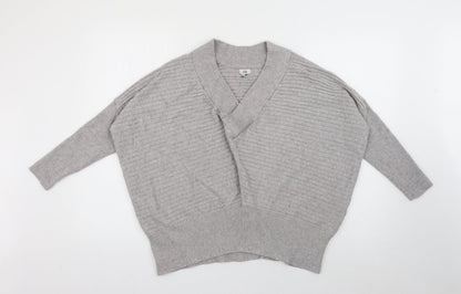 Womens UK Size M River Island Grey Pullover Jumper