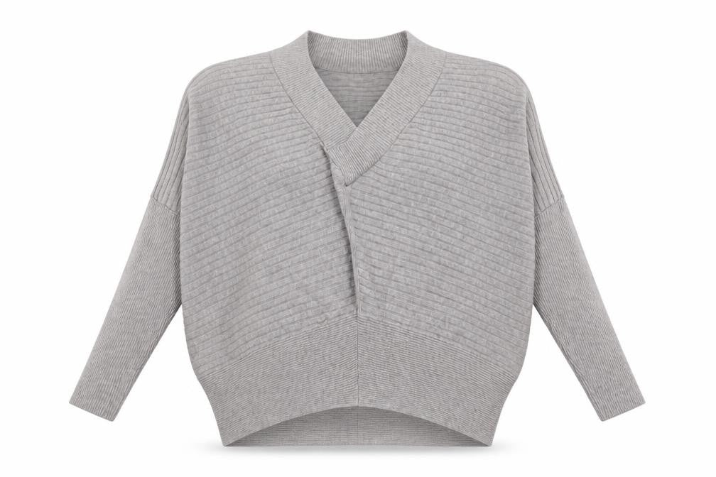 Womens UK Size M River Island Grey Pullover Jumper