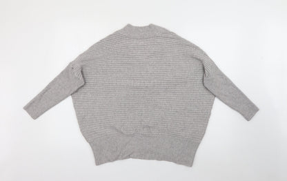 Womens UK Size M River Island Grey Pullover Jumper