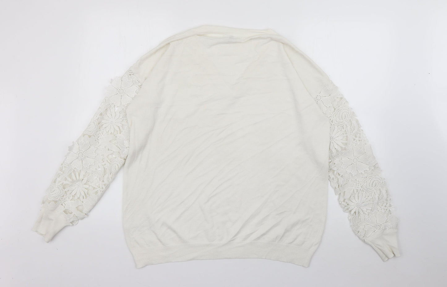 Womens UK Size 16 Capsule White Pullover Jumper