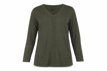 Capsule Womens Green V-Neck Viscose Pullover Jumper Size 12