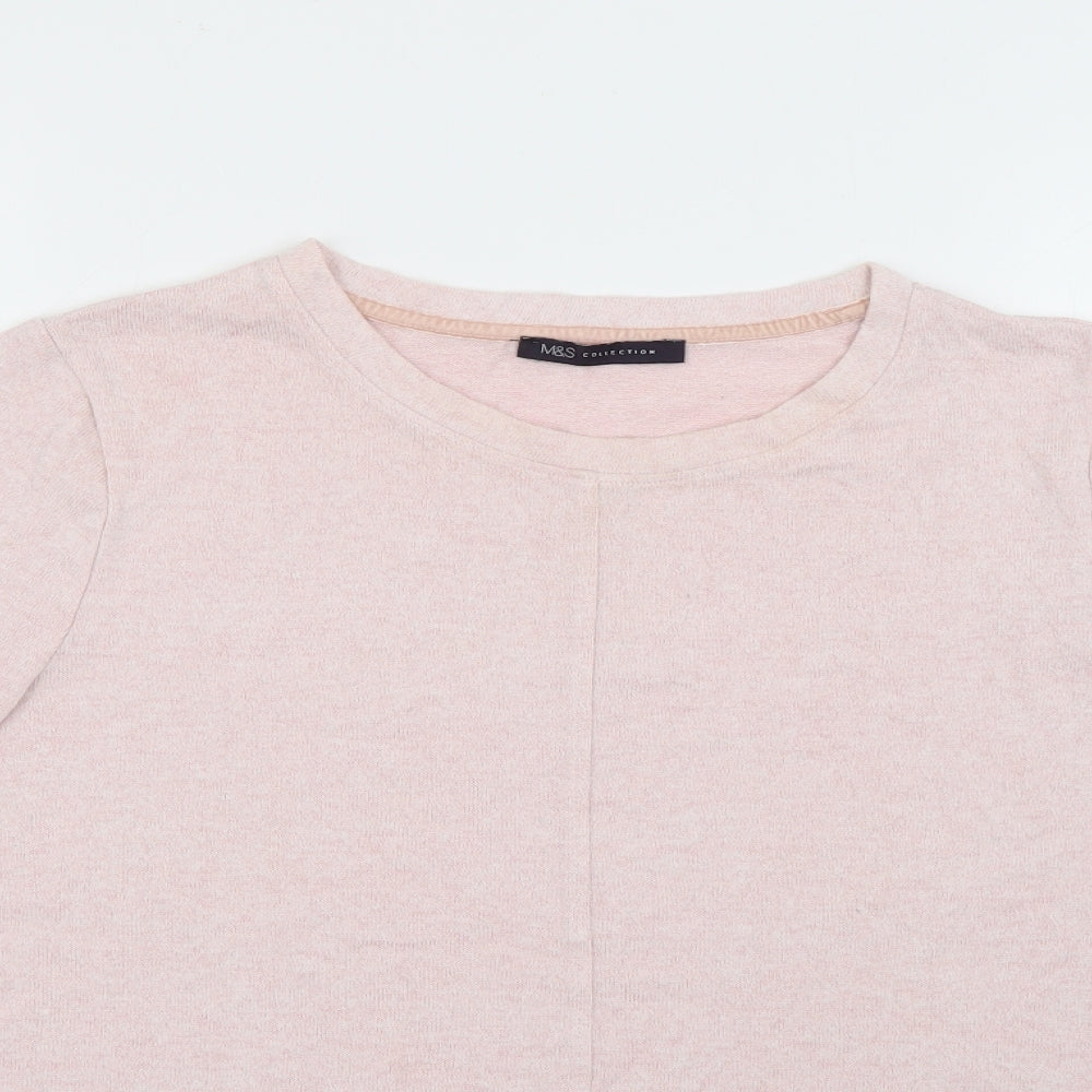 Womens UK Size 12 Marks and Spencer Pink Pullover Jumper