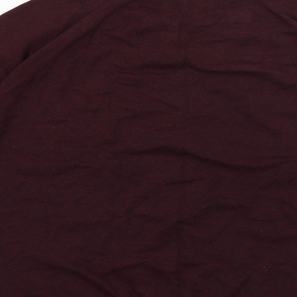 Burton Mens Purple Crew Neck  Cotton Pullover Jumper Size L