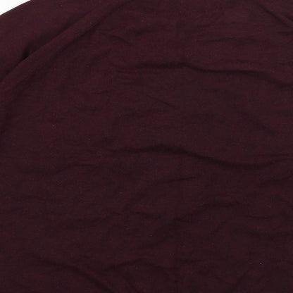 Burton Mens Purple Crew Neck  Cotton Pullover Jumper Size L