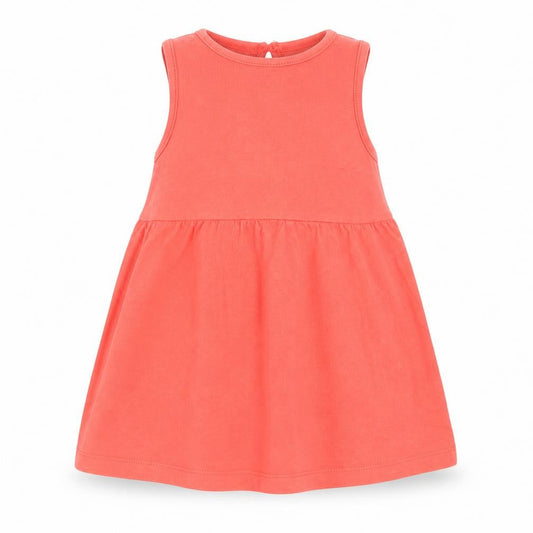 F&F Baby Red  Cotton A-Line  Size 6-9 Months  Crew Neck Button