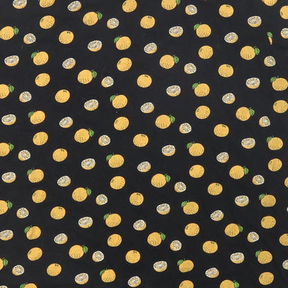 Primark Womens Black Geometric Cotton Basic T-Shirt Size L Crew Neck - Fruit Print