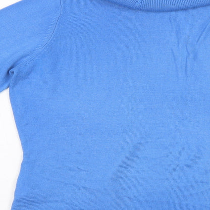 Womens UK Size 14 Marks and Spencer Blue Pullover Jumper