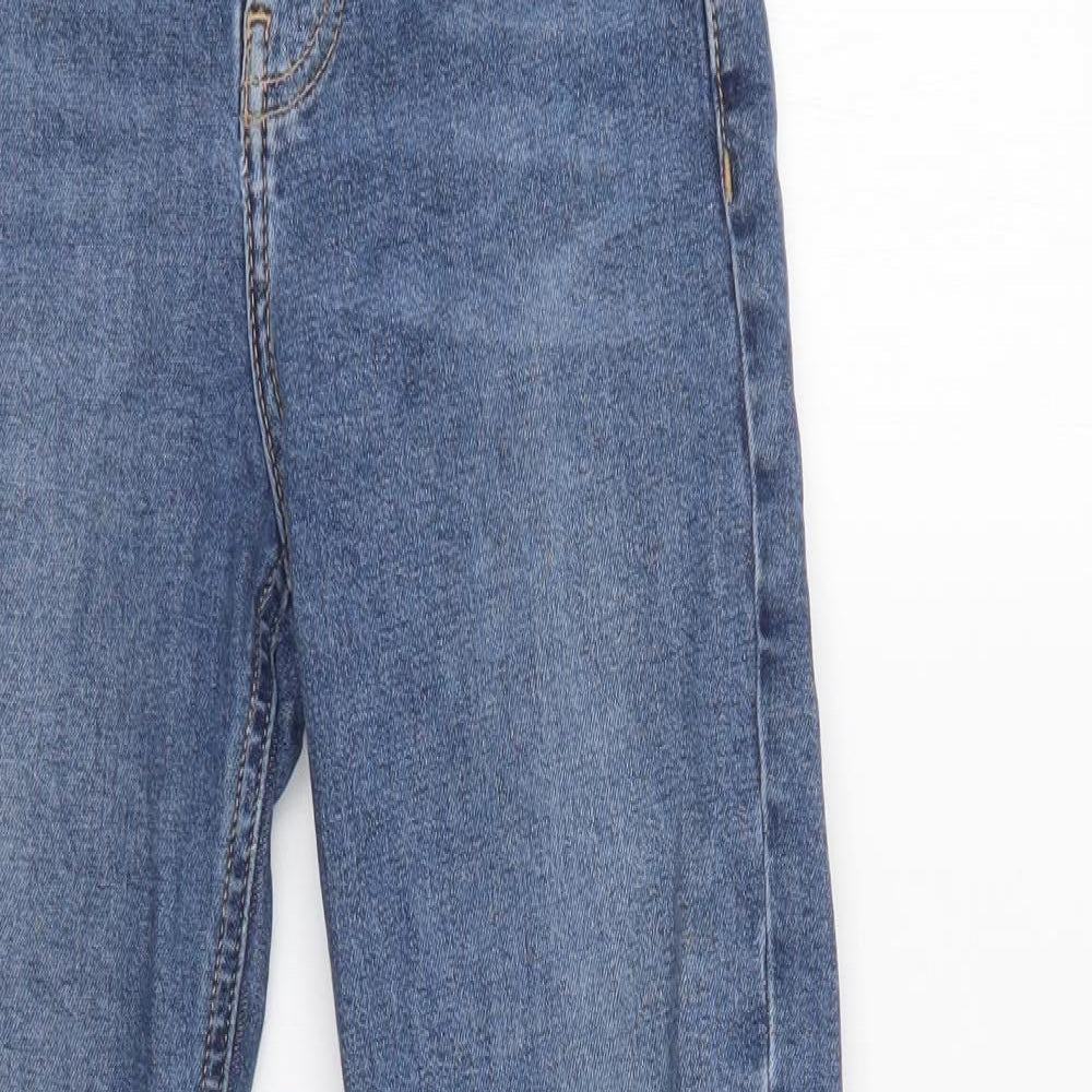 Topshoop Womens Blue  Cotton Skinny Jeans Size 26 L32 in Regular Button