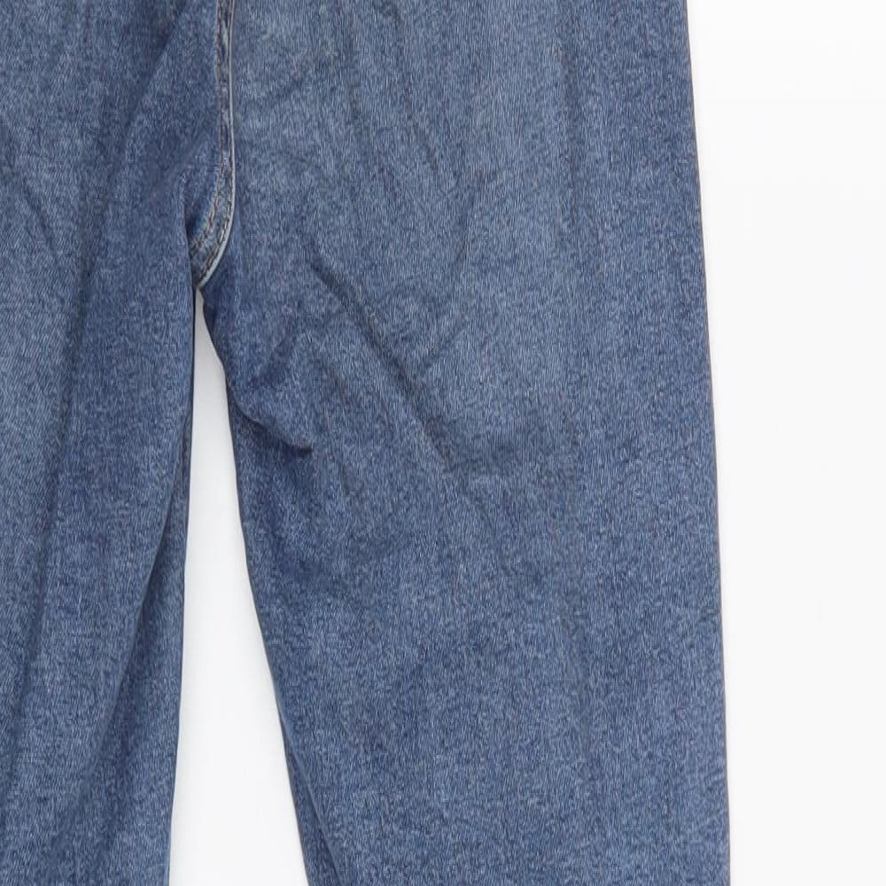 Topshoop Womens Blue  Cotton Skinny Jeans Size 26 L32 in Regular Button