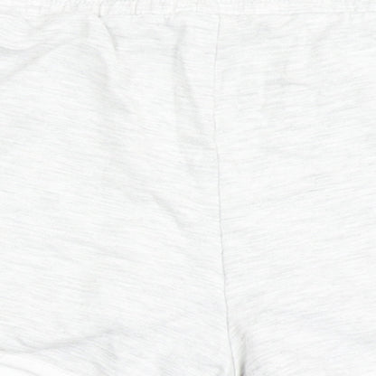 Dunnes Stores Womens Grey  Cotton Hot Pants Shorts Size 25 in  Regular Drawstring