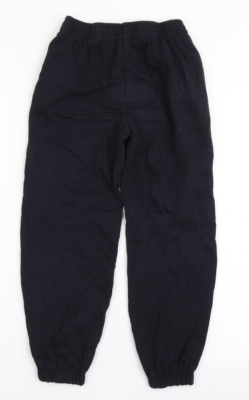 TU Boys Blue  Cotton Jogger Trousers Size 9 Months  Regular Drawstring - School Wear