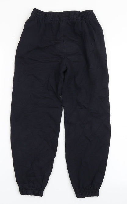 TU Boys Blue  Cotton Jogger Trousers Size 9 Months  Regular Drawstring - School Wear
