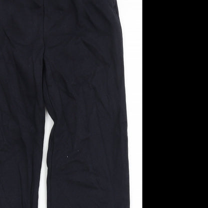 TU Boys Blue  Cotton Jogger Trousers Size 9 Months  Regular Drawstring - School Wear