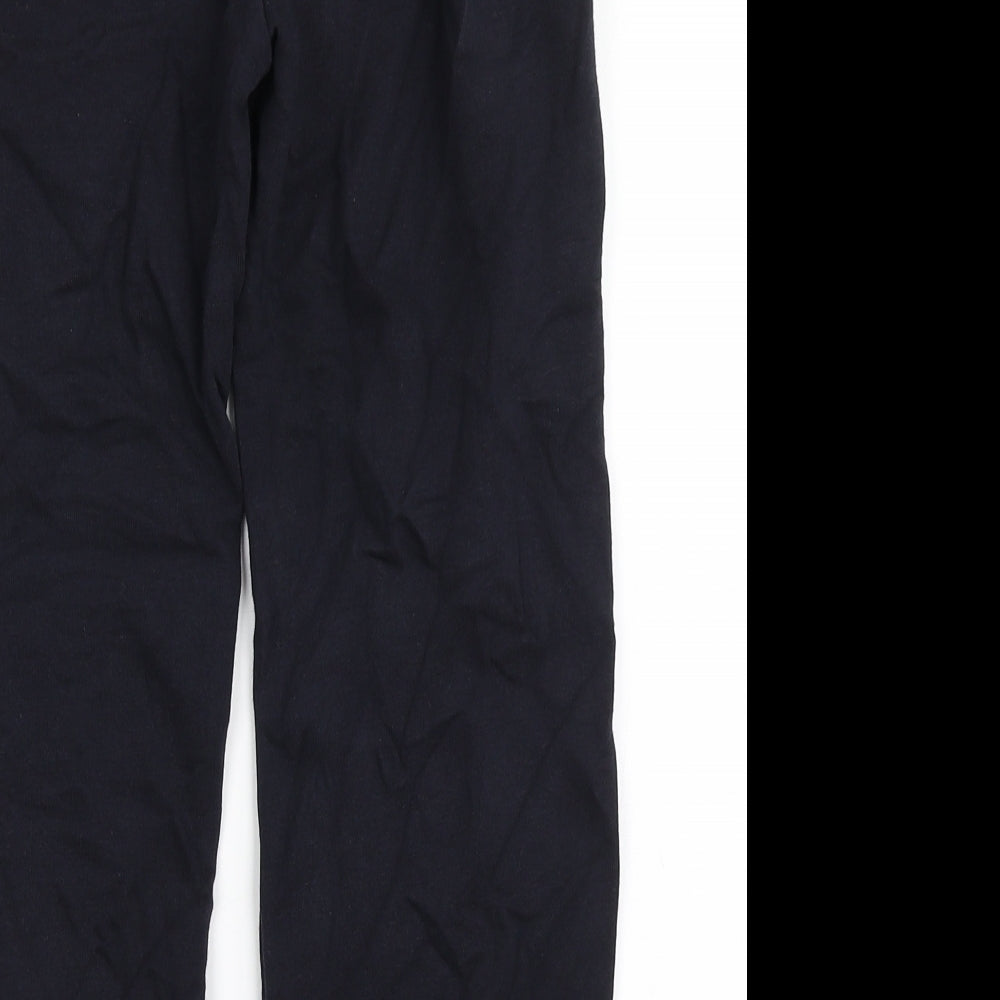 TU Boys Blue  Cotton Jogger Trousers Size 9 Months  Regular Drawstring - School Wear