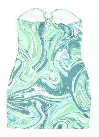 SheIn Womens Green  Polyester Bodycon  Size L  Off the Shoulder Pullover