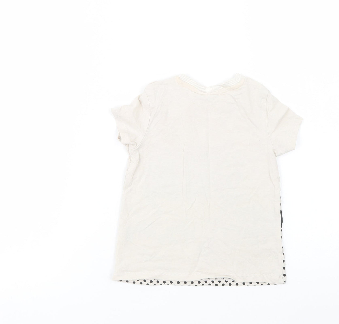 Pep & Co Baby Beige  Cotton Pullover T-Shirt Size 18-24 Months Crew Neck Snap - Batman