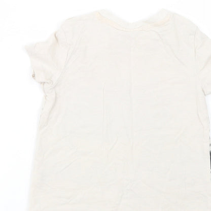 Pep & Co Baby Beige  Cotton Pullover T-Shirt Size 18-24 Months Crew Neck Snap - Batman
