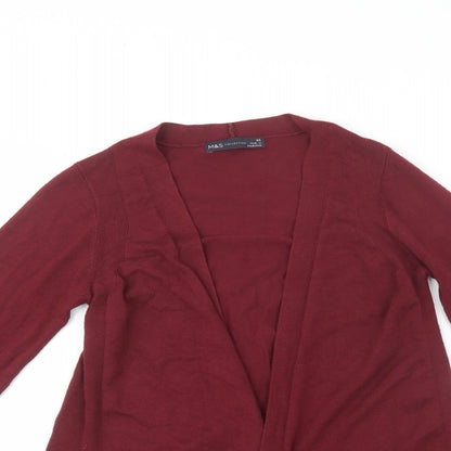 Womens UK Size XS Marks and Spencer Purple Cardigan Jumper
