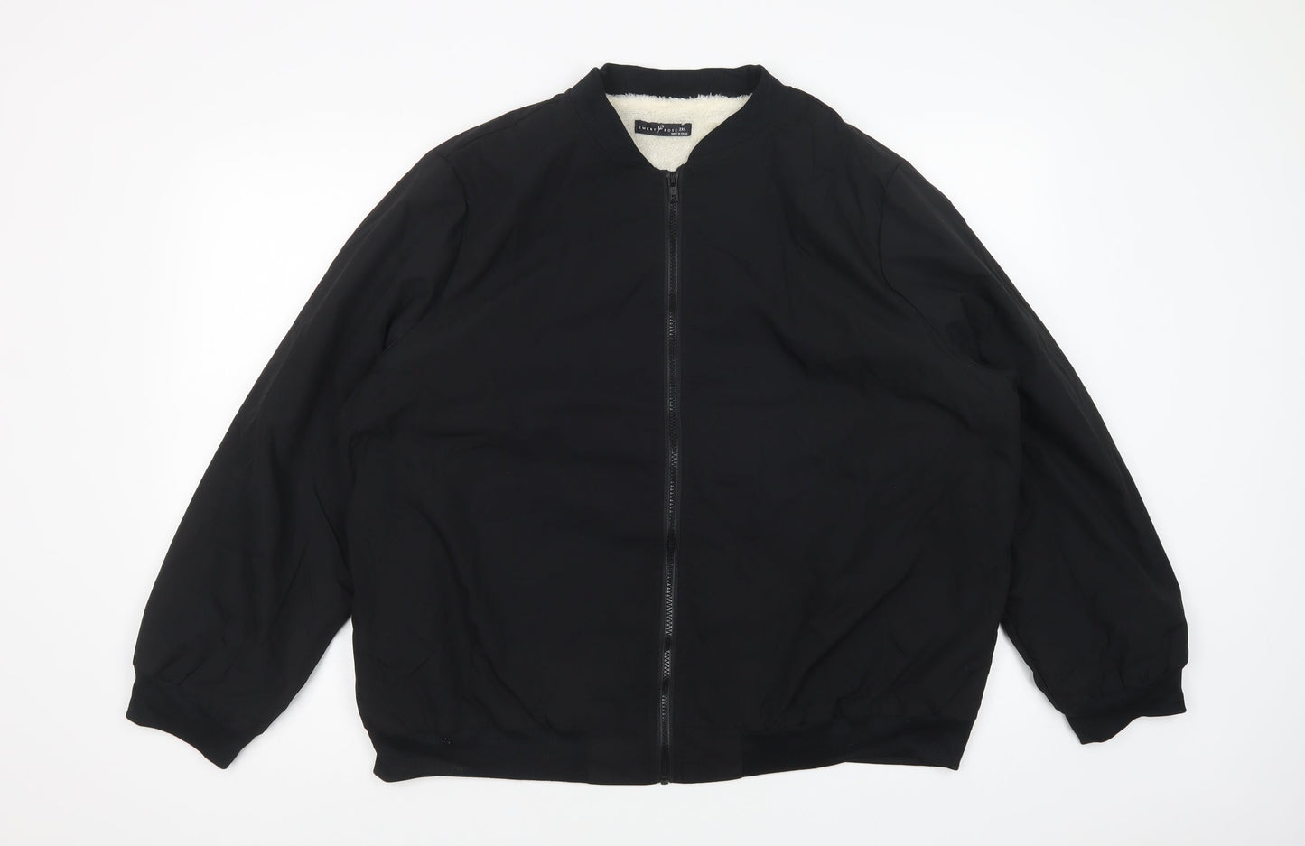 Emery Rose Womens Black   Windbreaker Jacket Size 2XL  Zip - Fluffy Lining